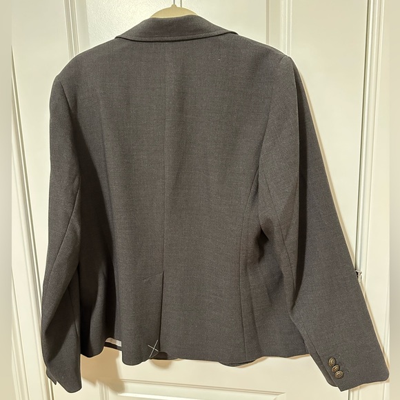 NWT Talbots Woman Charcoal Blazer - Picture 2 of 4